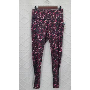 Athleisure Leggings bundle of 3 Womens Size Large Floral & Camo Prints athletic